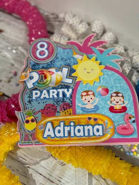 Pool Party Cake Topper